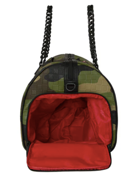 Borsone SPRAYGROUND WOODLAND CAMO CHECK CHAIN DUFFLE