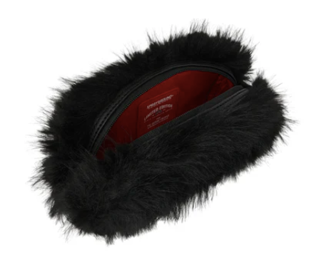 Pochette astuccio Sprayground FUR CRAY BLACK POUCH