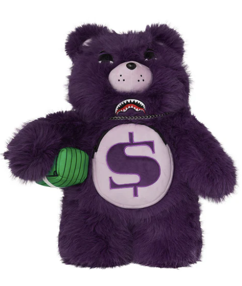 Zaino SPRAYGROUND FUR CRAY PURP MONEYBEAR BACKPACK