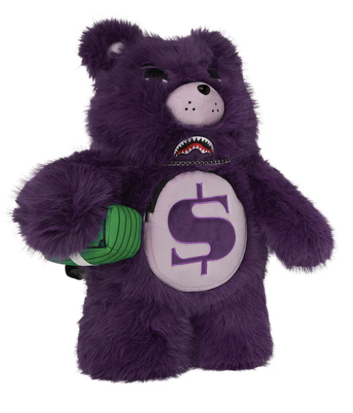 Zaino SPRAYGROUND FUR CRAY PURP MONEYBEAR BACKPACK