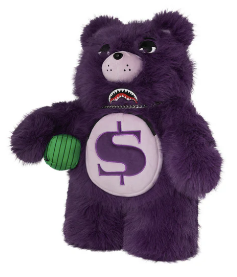 Zaino SPRAYGROUND FUR CRAY PURP MONEYBEAR BACKPACK
