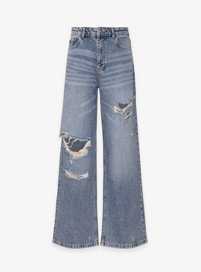 Jeans HINNOMINATE Baggy Fit In Denim Con Rotture