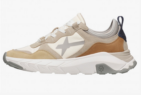 Sneaker W6YZ NEXT-M. In tessuto tecnico e suede - Sabbia-Bianco