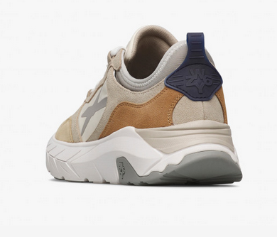 Sneaker W6YZ NEXT-M. In tessuto tecnico e suede - Sabbia-Bianco