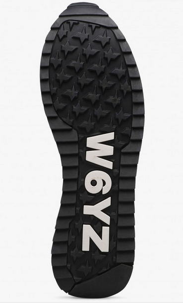 Sneaker W6YZ YAK-M - Sneakers in tessuto tecnico e suede - Bianco-Nero