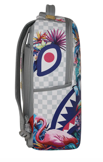 Zaino SPRAYGROUND CREAM FLOWERING JUNGLE SHARK DLXSV BACKPACK