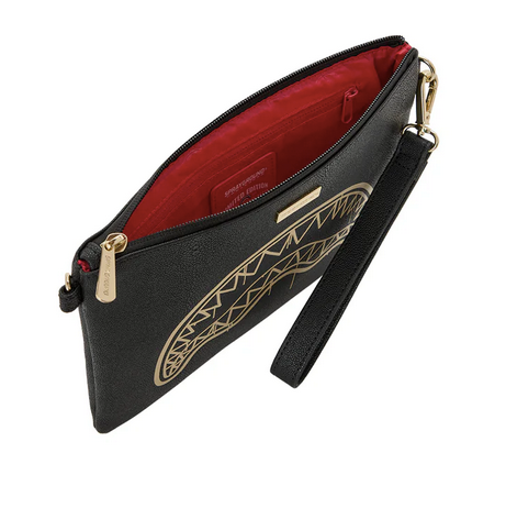 POCHETTE SPRAYGROUND THAT GOLD DRAP CROSSBODY POUCHETTE