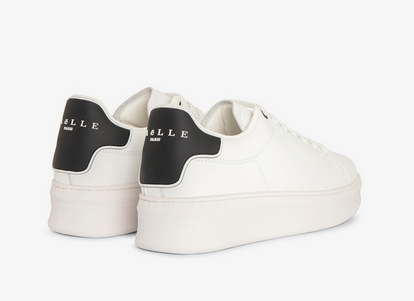 Sneakers GAELLE PARIS Addict Con Rubber Patch • Bianco-Nero