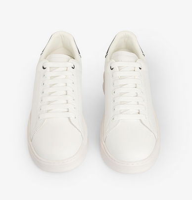 Sneakers GAELLE PARIS Addict Con Rubber Patch • Bianco-Nero