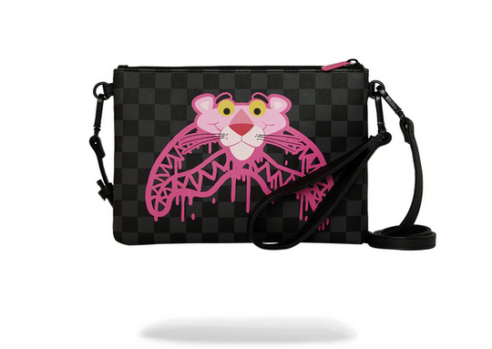 POCHETTE SPRAYGROUND PINK PANTHER DRIPPY DIAMONDS CROSSBODY