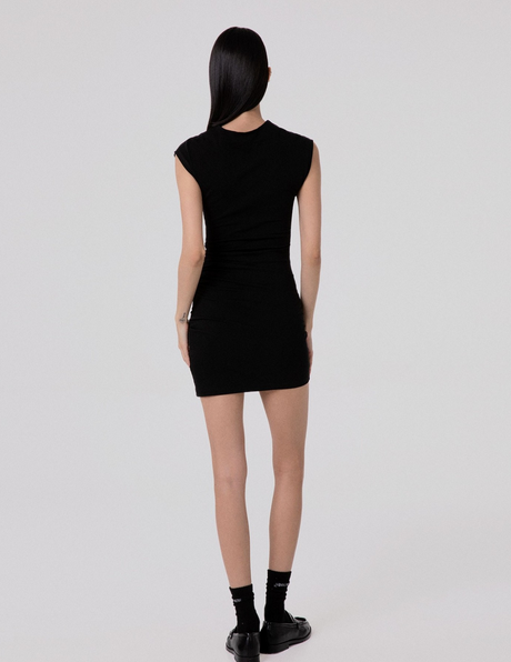 Abito Corto HINNOMINATE In Bielastico Con Arricciature