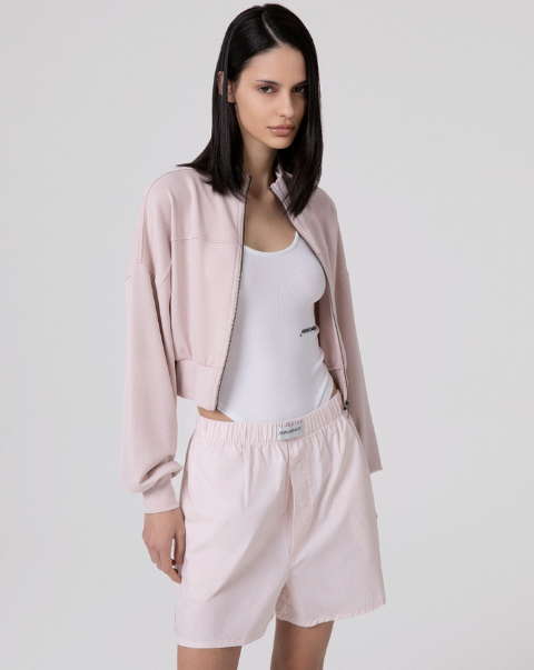 Giubbino HINNOMINATE Corto All Zip Con Tagli In Viscosa