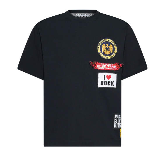 T-shirt RICHMOND con applicazioni iconiche e dettagli grafici