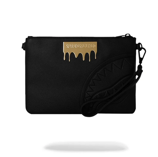 POCHETTE SPRAYGROUND GOLD BRICK LUX CROSSBODY POUCHETTE