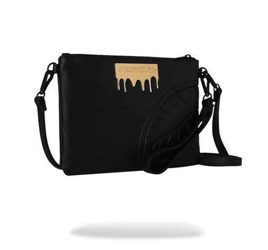 POCHETTE SPRAYGROUND GOLD BRICK LUX CROSSBODY POUCHETTE