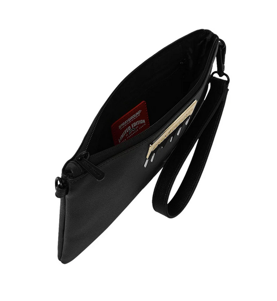 POCHETTE SPRAYGROUND GOLD BRICK LUX CROSSBODY POUCHETTE