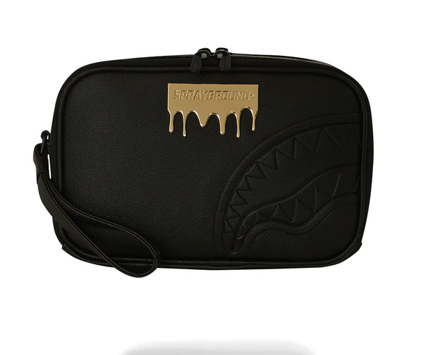POCHETTE SPRAYGROUND GOLD BRICK LUX BRICK TOLETRY BRICK