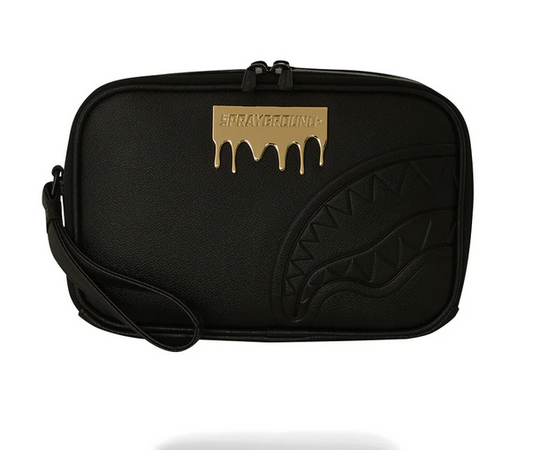 POCHETTE SPRAYGROUND GOLD BRICK LUX BRICK TOLETRY BRICK