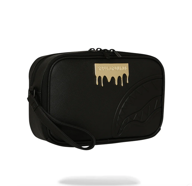 POCHETTE SPRAYGROUND GOLD BRICK LUX BRICK TOLETRY BRICK