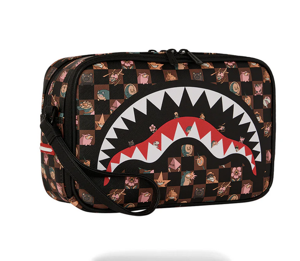POCHETTE SPRAYGROUND PEEKING CHARACTERS REMIX TOILETRY