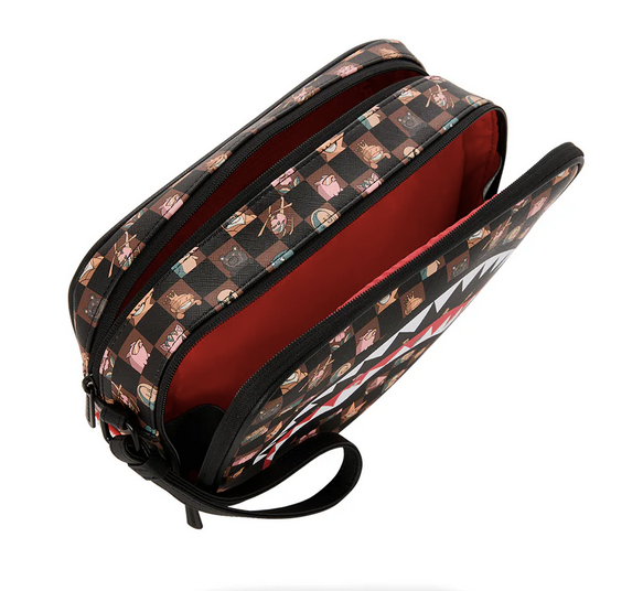 POCHETTE SPRAYGROUND PEEKING CHARACTERS REMIX TOILETRY