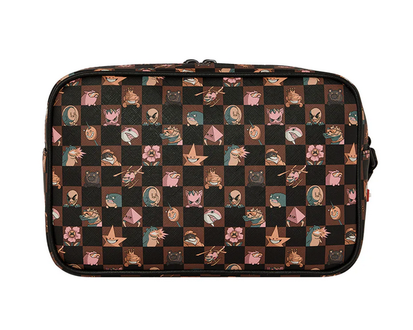 POCHETTE SPRAYGROUND PEEKING CHARACTERS REMIX TOILETRY