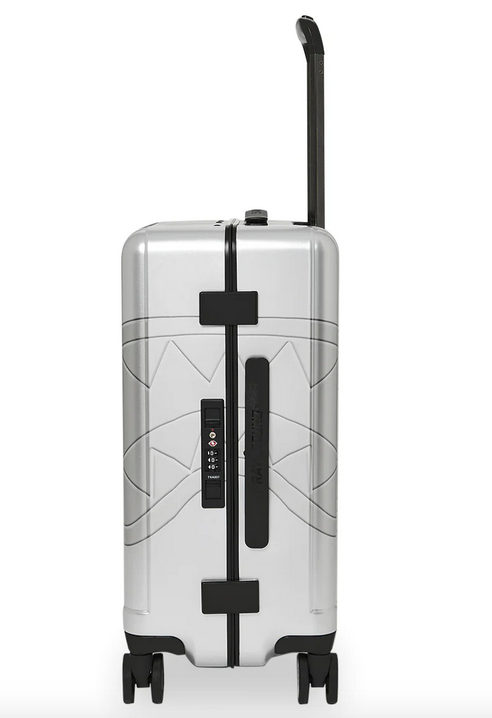 Valigia Trolley Sprayground SILVER SIDE DRIP BLACK CHECK CARRY-ON HARD LUGGAGE