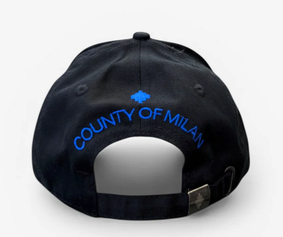 Cappello MARCELO BURLON Black-Blu