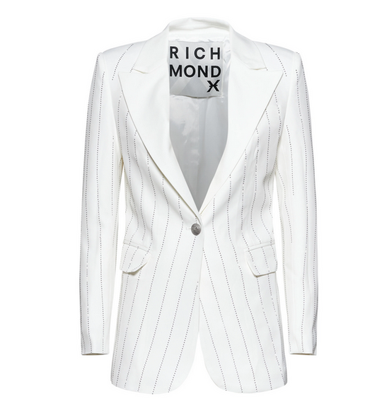 Blazer RICHMOND monopetto con motivo a righe vertical