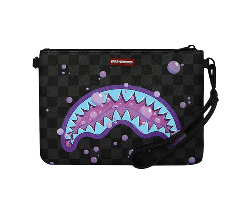 POCHETTE SPRAYGROUND PURPLE SLIME TAKEOVER CROSSBODY POUCHETTE