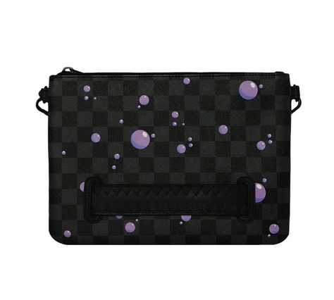 POCHETTE SPRAYGROUND PURPLE SLIME TAKEOVER CROSSBODY POUCHETTE