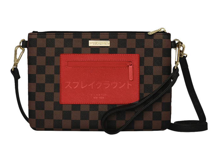POCHETTE SPRAYGROUND RED REDEMPTION CROSSBODY POUCHETTE