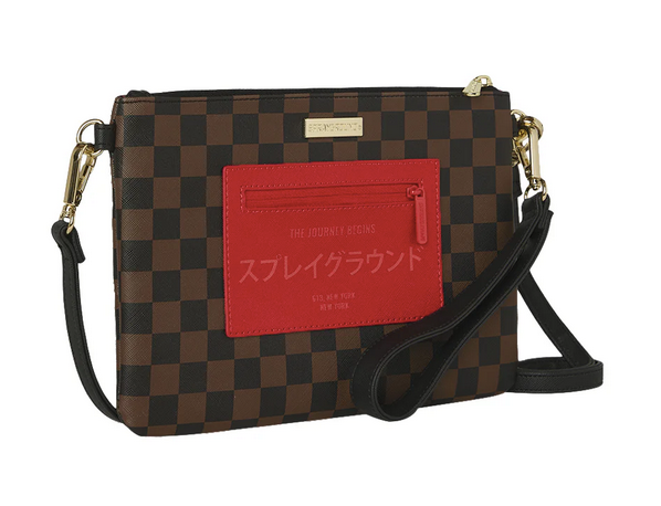 POCHETTE SPRAYGROUND RED REDEMPTION CROSSBODY POUCHETTE