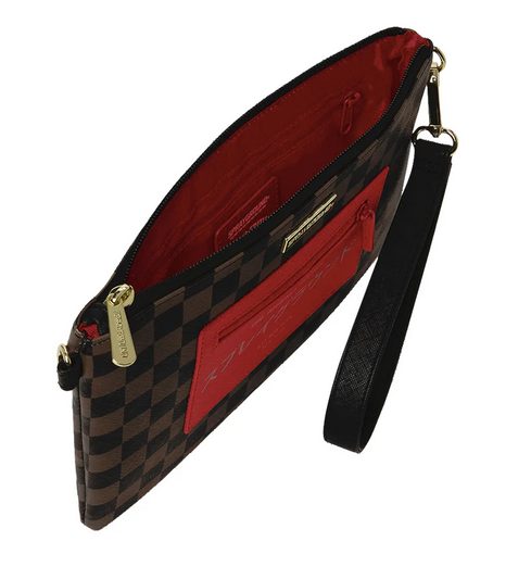 POCHETTE SPRAYGROUND RED REDEMPTION CROSSBODY POUCHETTE