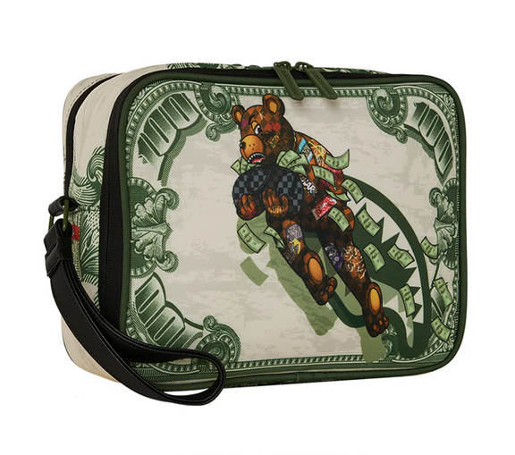 POCHETTE SPRAYGROUND MONEY FLY BEAR TOILETRY