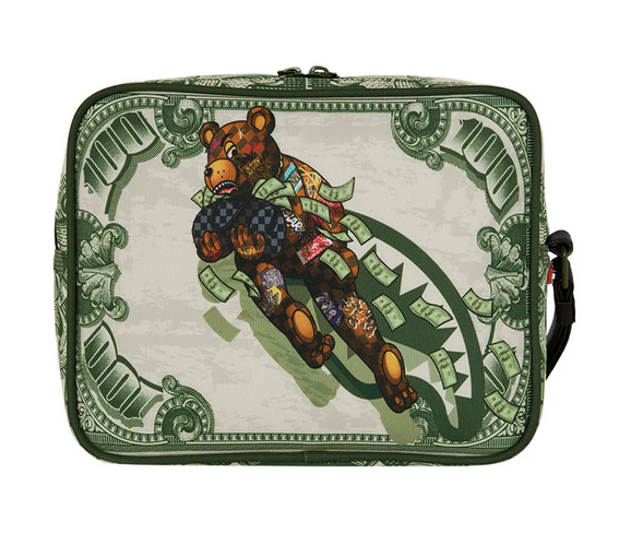POCHETTE SPRAYGROUND MONEY FLY BEAR TOILETRY