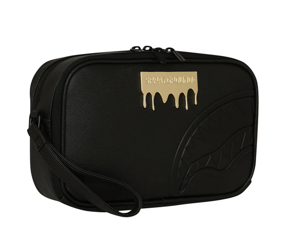 POCHETTE SPRAYGROUND GOLD BRICK LUX BRICK TOLETRY BRICK