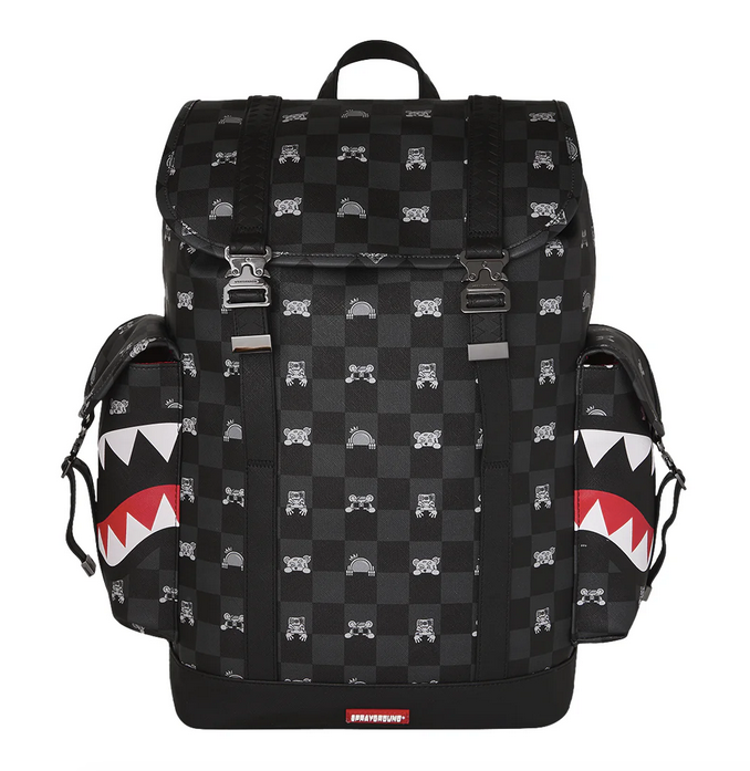 Zaino SPRAYGROUND GRAY PEEKING CHARACTER CONTROLLA MONTE CARLO