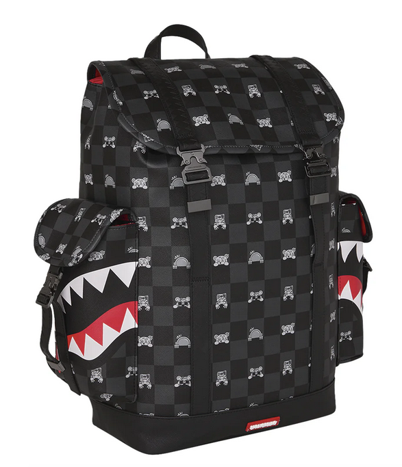 Zaino SPRAYGROUND GRAY PEEKING CHARACTER CONTROLLA MONTE CARLO