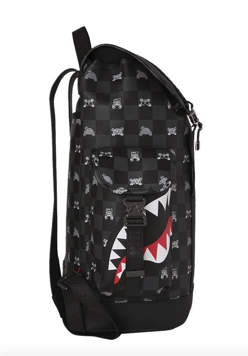 Zaino SPRAYGROUND GRAY PEEKING CHARACTER CONTROLLA MONTE CARLO