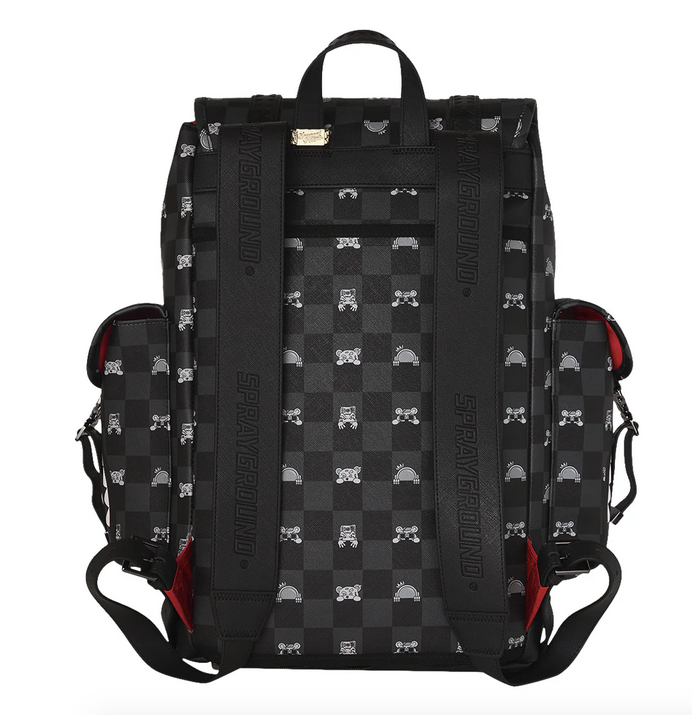 Zaino SPRAYGROUND GRAY PEEKING CHARACTER CONTROLLA MONTE CARLO