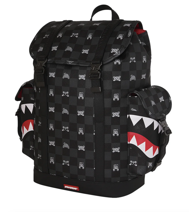 Zaino SPRAYGROUND GRAY PEEKING CHARACTER CONTROLLA MONTE CARLO