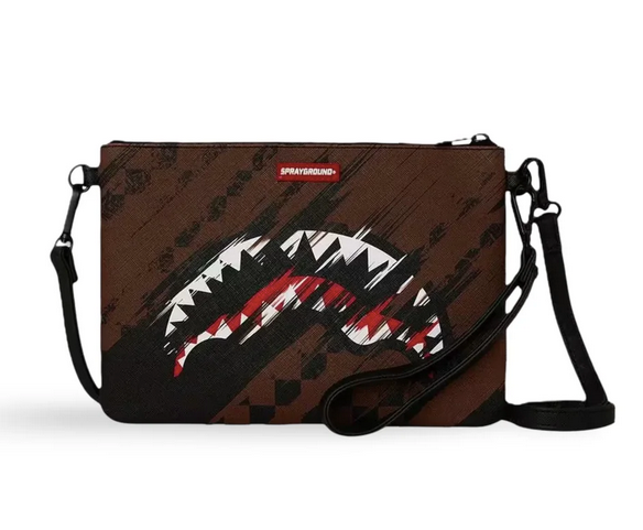 POCHETTE SPRAYGROUND SMEARED GRUNGE CROSSBODY POUCHETTE