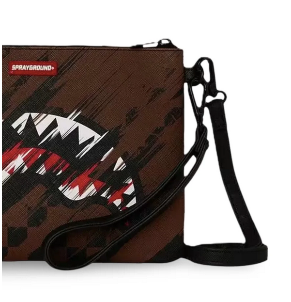 POCHETTE SPRAYGROUND SMEARED GRUNGE CROSSBODY POUCHETTE