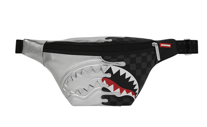 Marsupio SPRAYGROUND SILVER SIDE DRIP BLACK CHECK SAVVY CROSSBODY