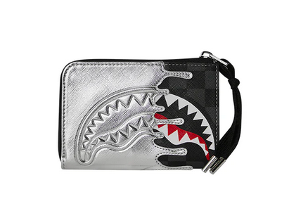 Portafoglio SPRAYGROUND SILVER SIDE DRIP BLACK CHECK WALLET