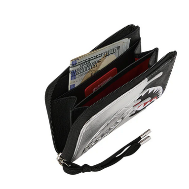 Portafoglio SPRAYGROUND SILVER SIDE DRIP BLACK CHECK WALLET
