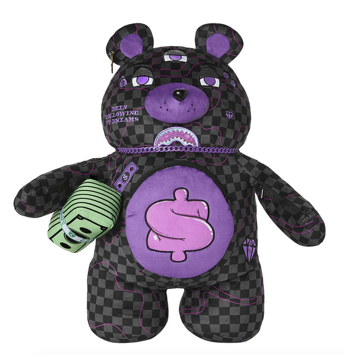 Zaino SPRAYGROUND PURPLE SLIME TAKEOVER BEAR BACKPACK