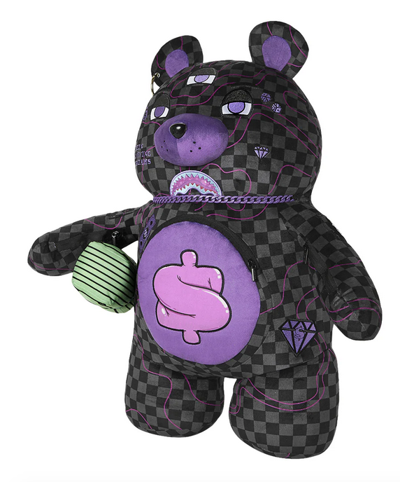 Zaino SPRAYGROUND PURPLE SLIME TAKEOVER BEAR BACKPACK