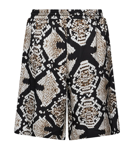 Bermuda RICHMOND con motivo grafico all-over e coulisse in vita